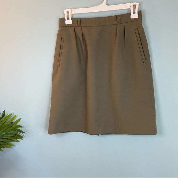 Vintage Dresses & Skirts - Condor Vintage Army Green Mini Skirt